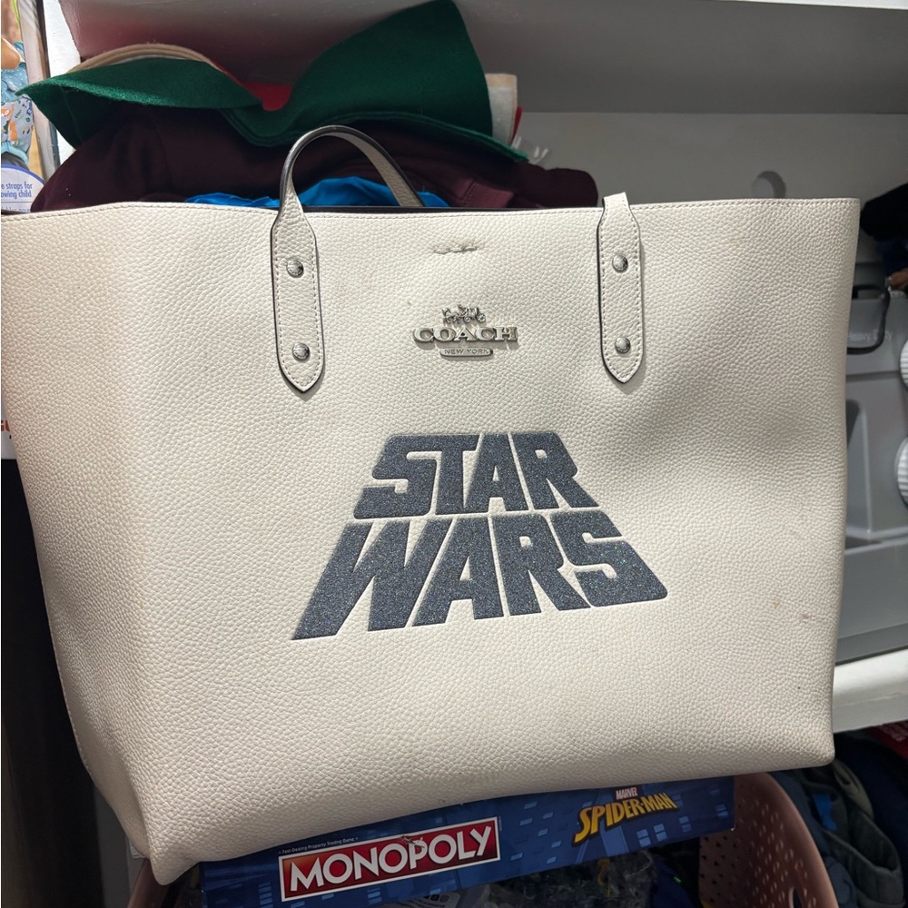 Coach Star Wars White Tote Bag